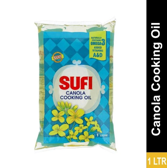 Sufi Canola Oil Pouch 1 Ltr